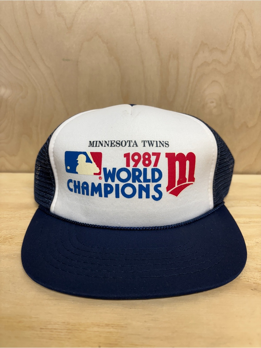 1987 World Champions Trucker Hat - Navy/White